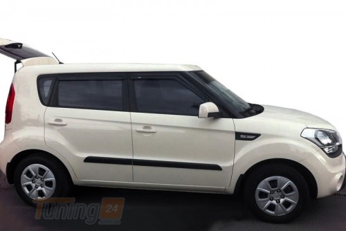 HIC Дефлекторы окон Ветровики HIC для Kia Soul I 2009-2013 4 шт - Картинка 1