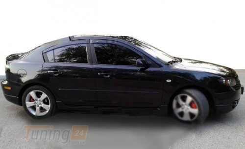 HIC Дефлекторы окон Ветровики HIC для Mazda 3 Sd 2003-2009 4 шт - Картинка 1