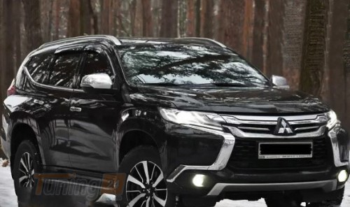 HIC Дефлекторы окон Ветровики HIC для Mitsubishi Pajero Sport 2015-2022 4 шт - Картинка 2