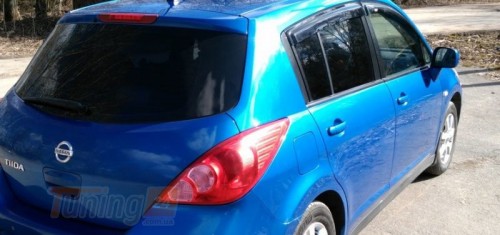 HIC Дефлекторы окон Ветровики HIC для Nissan Tiida Hb 2004-2011 4 шт - Картинка 2