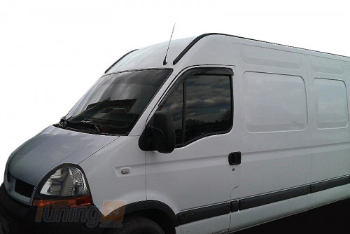 HIC Дефлектори вікон Вітровики HIC для Renault Master 2004-2010 2 шт - Зображення 1