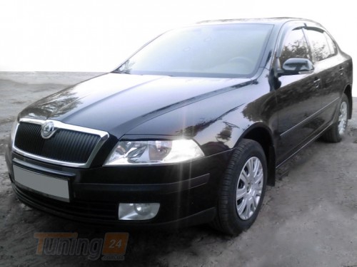 HIC Дефлекторы окон Ветровики HIC для Skoda Octavia 2 A5 LiftBack 2009-2013 4 шт - Картинка 1