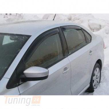 HIC Дефлекторы окон Ветровики HIC для Volkswagen Polo 5 SD 2010-2017 2 шт - Картинка 1