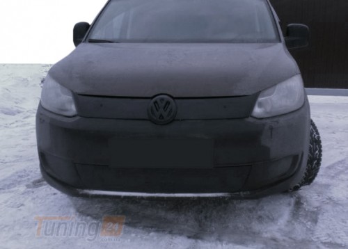 DDU Зимняя накладка на решетку верхняя матовая для Volkswagen Caddy 2010-2015 - Картинка 1