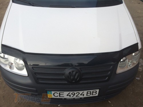 DDU Зимняя накладка на решетку верхняя матовая для Volkswagen Caddy 2004-2010  - Картинка 2