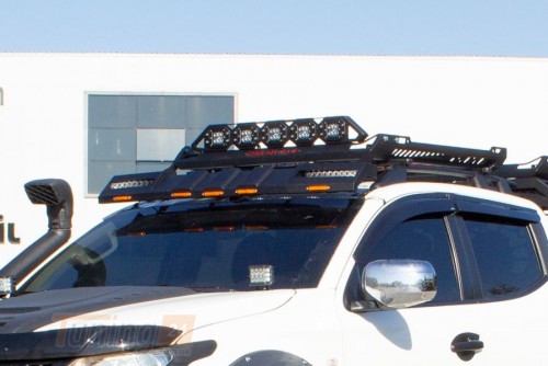 Omsa Козырек на лобовое стекло OmsaLine с Led для Mitsubishi L200 2012-2015 - Картинка 1