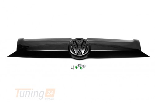DDU Зимняя накладка на решетку верхняя глянцевая для Volkswagen T5 рестайлинг 2010-2015 - Картинка 1
