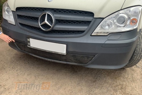 DDU Зимняя накладка на бампер матовая для Mercedes Vito W639 2010-2015 - Картинка 4