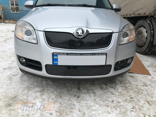 DDU Зимова накладка на решітку верхня глянсова для Skoda Fabia 2007-2010 - Зображення 3