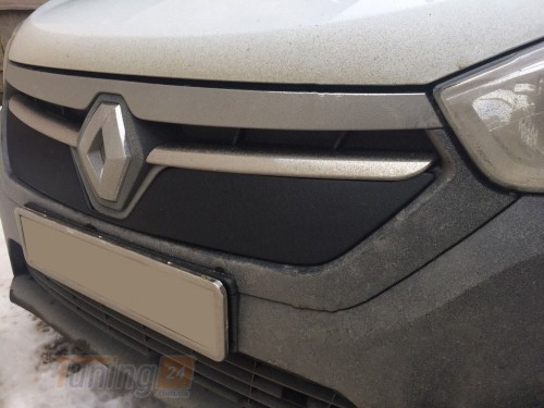 DDU Зимняя накладка на решетку глянцевая для Renault Lodgy 2013+ - Картинка 3