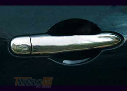 Carmos Хром накладки на ручки Carmos из нержавейки для Nissan Primera P12 2003+ Хром ручек Ниссан Примера 4шт - Картинка 1