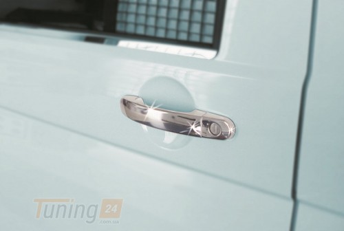 Carmos Хром накладки на ручки Carmos из нержавейки для Volkswagen T6 2015+ Хром ручек Фольксваген Т6 3шт - Картинка 1