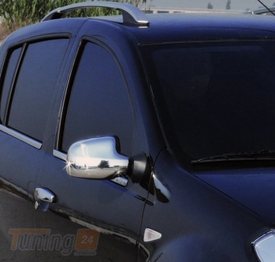 Omsa Хром накладки на зеркала Omsa Line из нержавейки для Dacia Logan MCV 2004-2014 Хром зеркал Дачия Логан 2шт - Картинка 3
