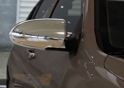 Carmos Хром накладки на зеркала Carmos из ABS-пластика для Hyundai Accent 2006-2010 Хром зеркал Хюндай Акцент 2шт - Картинка 3