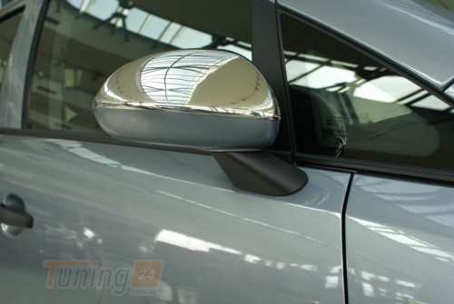 Omsa Хром накладки на зеркала Omsa Line из нержавейки для Opel Corsa D 2007-2014 Хром зеркал Опель Корса D 2шт - Картинка 3