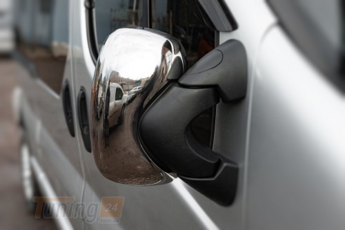 Omsa Хром накладки на зеркала Omsa Line из нержавейки для Renault Trafic 2001-2015 Хром зеркал Рено Трафик 2шт - Картинка 3