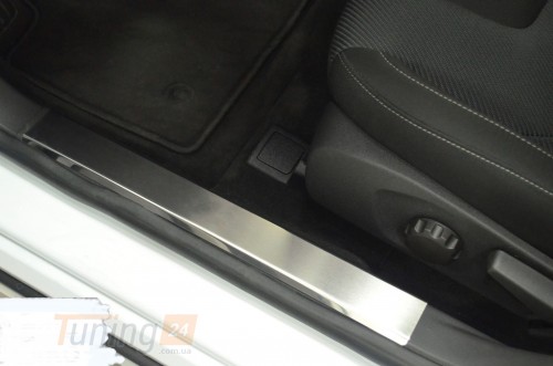 NataNiko Хром накладки на внутренние пороги НатаНика PREMIUM для Ford Mondeo V 5D 2014+ - Картинка 1