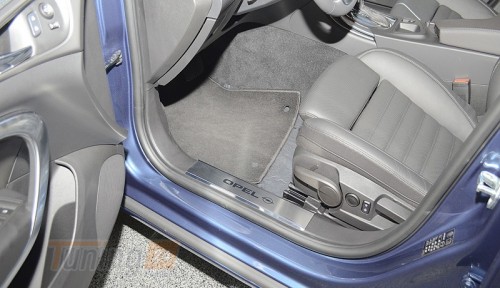 NataNiko Хром накладки на внутренние пороги НатаНика PREMIUM для Opel Insignia 4D 2013-2016 - Картинка 1