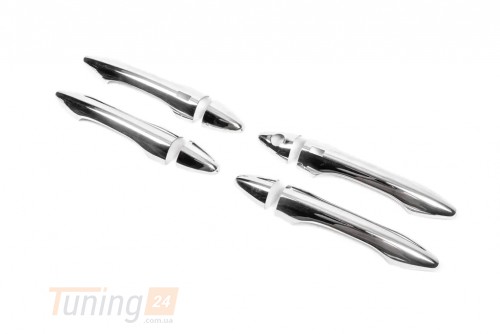 Carmos Хром накладки на ручки Carmos из нержавейки для Hyundai IX35 2013-2015 Хром ручек Хюндай IX35 4шт с чипом - Картинка 3