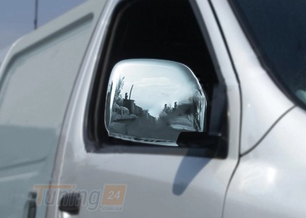 Omsa Хром накладки на зеркала Omsa Line из нержавейки для Toyota Hiace 2004-2019 Хром зеркал Тойота Хайс 2шт - Картинка 1