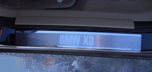 NataNiko Хром накладки на пороги НатаНика PREMIUM для BMW X3 I E83 2003-2010 - Картинка 1
