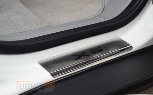 NataNiko Хром накладки на пороги НатаНика PREMIUM для BMW X5 F15 III 2013-2018 - Картинка 2