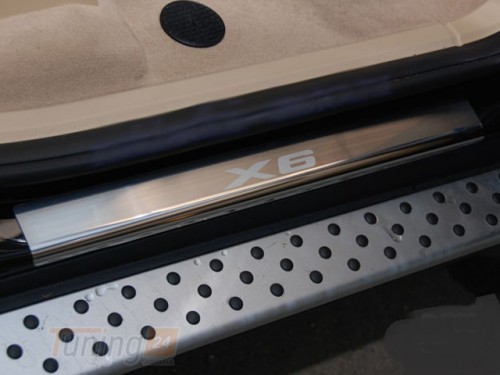 NataNiko Хром накладки на пороги НатаНика PREMIUM для BMW X6 2008-2014 - Картинка 1