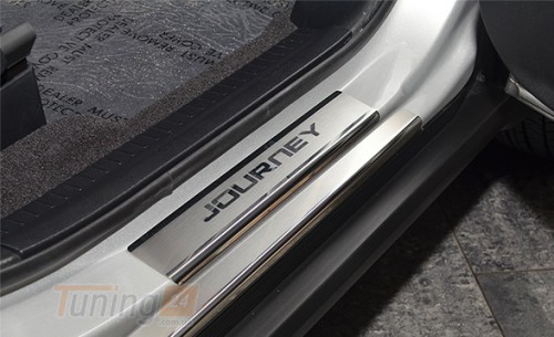 NataNiko Хром накладки на пороги НатаНика PREMIUM для Dodge Journey 2021+ - Картинка 1