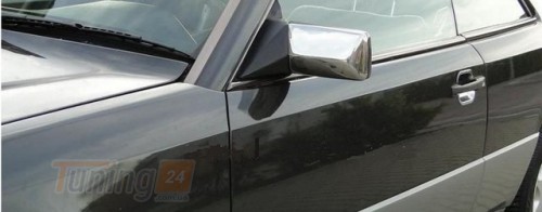 Carmos Хром накладки на зеркала Carmos из нержавейки для Mercedes E-сlass W124 1984-1997 Хром зеркал Мерседес Е-класс W124 2шт - Картинка 4