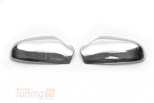 Carmos Хром накладки на зеркала Carmos из нержавейки для Opel Astra H 2004-2013 Хром зеркал Опель Астра Н 2шт - Картинка 1
