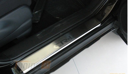 NataNiko Хром накладки на пороги НатаНика PREMIUM для Honda CR-V III 2007-2012 - Картинка 1