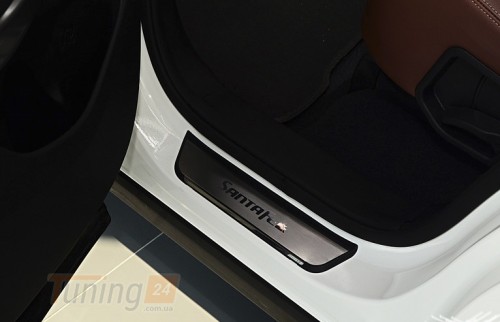 NataNiko Хром накладки на пороги НатаНика PREMIUM для Hyundai Santa Fe 3 2012-2018 - Картинка 2