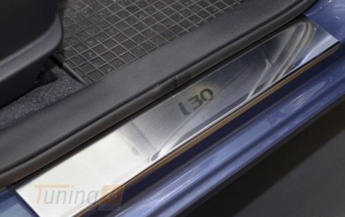 NataNiko Хром накладки на пороги НатаНика PREMIUM для Hyundai I30 2 Hatchback 2012-2015 - Картинка 1
