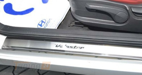 NataNiko Хром накладки на пороги НатаНика PREMIUM для Hyundai Veloster 2011-2018 - Картинка 1