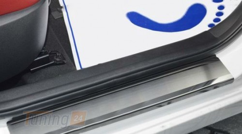 NataNiko Хром накладки на пороги НатаНика PREMIUM для Hyundai Veloster 2011-2018 - Картинка 2