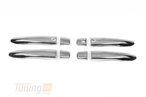 Carmos Хром накладки на ручки Carmos из нержавейки для Nissan X-Trail T32 2014+ Хром ручек Ниссан Х-Трейл 4шт с чипом - Картинка 2