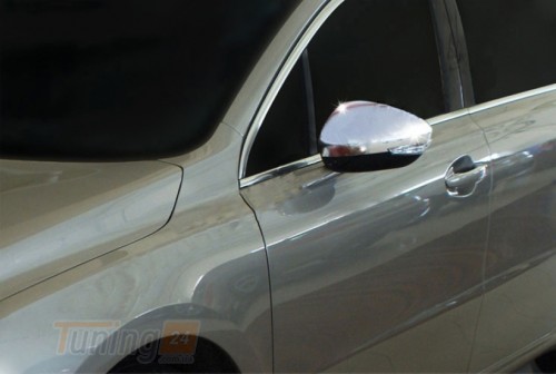 Omsa Хром накладки на зеркала Omsa Line из нержавейки для Peugeot 508 2010-2018 Хром зеркал Пежо 508 2шт - Картинка 1