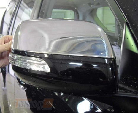 Omsa Хром накладки на зеркала Omsa Line из нержавейки для Toyota Land Cruiser Prado 150 2013-2018 Хром зеркал Тойота ЛК Прадо 150 2шт - Картинка 2