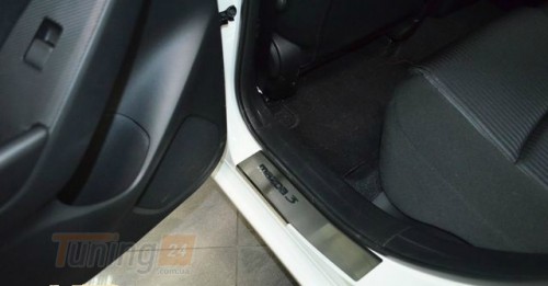 NataNiko Хром накладки на пороги НатаНика PREMIUM для Mazda 3 III Hatchback 2013-2019 - Картинка 2