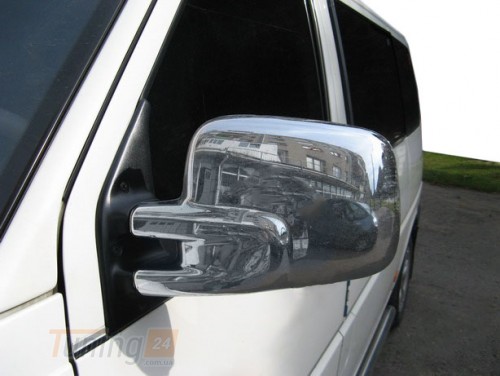 Carmos Хром накладки на зеркала Carmos из ABS-пластика для Volkswagen T4 Multivan 1990-2003 Хром зеркал Фольксваген Т4 Мультивен 2шт - Картинка 3