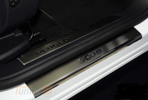 NataNiko Хром накладки на пороги НатаНика PREMIUM для Peugeot 5008 II 2020+ - Картинка 1