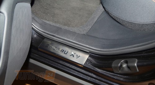NataNiko Хром накладки на пороги НатаНика PREMIUM для Subaru XV 2020+ - Картинка 2