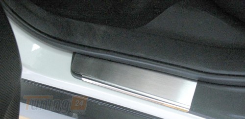 NataNiko Хром накладки на пороги НатаНика PREMIUM для Subaru FORESTER III 2008-2012 - Картинка 2