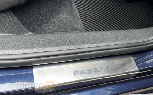 NataNiko Хром накладки на пороги НатаНика PREMIUM для Volkswagen Passat B7 (America) USA (NMS) 2010-2019 - Картинка 2