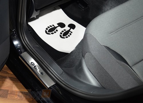 NataNiko Хром накладки на пороги НатаНика PREMIUM для Volkswagen Golf 7 2012-2020 - Картинка 2