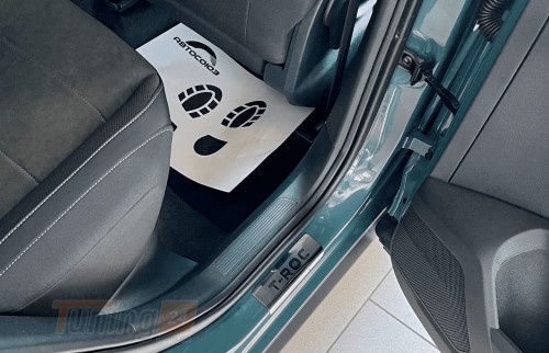 NataNiko Хром накладки на пороги НатаНика PREMIUM для Volkswagen T-Roc 2018+ - Картинка 2
