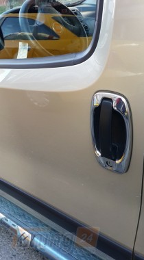 Carmos Хром окантовка дверных ручек Carmos из нержавейки для Opel Combo 2012-2018 Хром обводка ручек Опель Комбо 4шт - Картинка 2