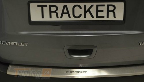 NataNiko Хром накладка на бампер с загибом НатаНика PREMIUM для Chevrolet Tracker (Trax) 2013-2019 - Картинка 1