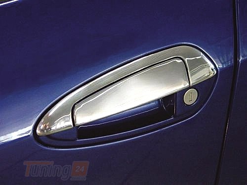 Carmos Хром накладки на ручки с верхушкой Carmos из нержавейки для Fiat Punto Grande 2006-2018 Хром ручек Фиат Пунто Гранде 8шт - Картинка 1