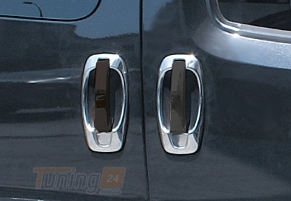 Omsa Хром окантовка дверных ручек Omsa Line из нержавейки для Opel Combo 2012-2018 Хром окантовка ручек Опель Комбо 4шт - Картинка 1